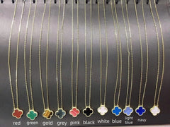 Clover Motif Pendant Necklaces