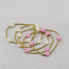 Pastel Faith Beaded Bracelet Stack Set