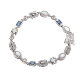 Blue Ice Multi-Stone Bracelet