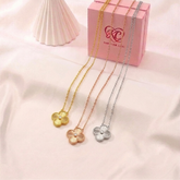 CZ Clover Pendant Necklace