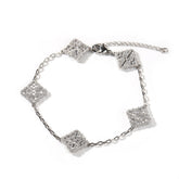 Bracelet Ajustable à Quatre Feuilles