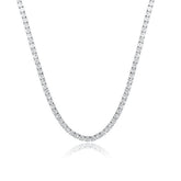 Mini Tennis Necklace/ 2mm width