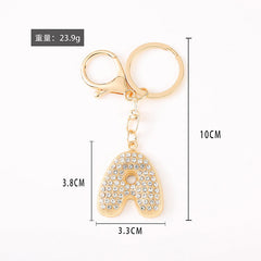 Cute Initial Letter Keychain Backpack Charms