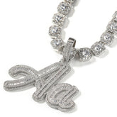 1-6 Letters Iced Out Custom Necklace