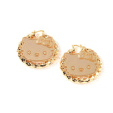 Kitty Bamboo Hoop Earrings