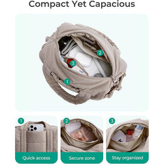 Puffer Duffle Crossbody Bag