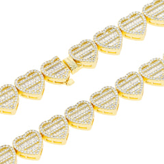 Crushed Heart Necklace