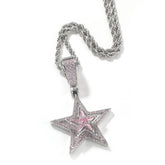 Rotating Star Pendant Necklace