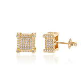 Carrées Cluster Stud Earrings
