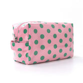 Durable PVC Polka Dot Leopard Print Makeup Bag