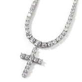 Collier Croix Solitaire