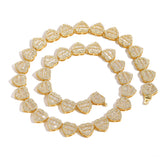 Crushed Heart Necklace