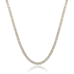 Mini Tennis Necklace/ 2mm width