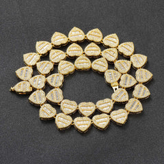 Crushed Heart Necklace