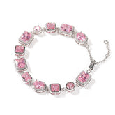 Pink Gemstone Bracelet