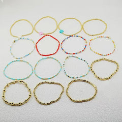 Boho Carnival Multi-Piece Beaded Bracelet Stack Set