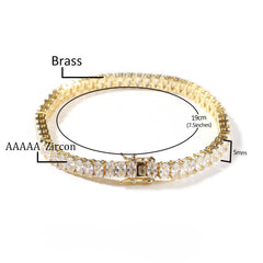 Bracelet tennis scintillant taille ovale