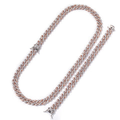 Collier cubain rose | 0.4in