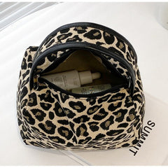 Leopard and Zebra StripesPrint Cosmetic Bag-with Handle