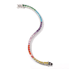 Rainbow Ombré Tennis Bracelet