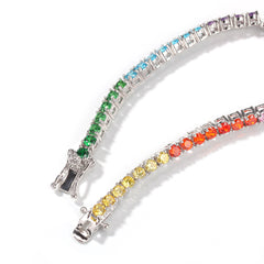 Rainbow Ombré Tennis Bracelet