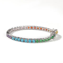 Rainbow Ombré Tennis Bracelet