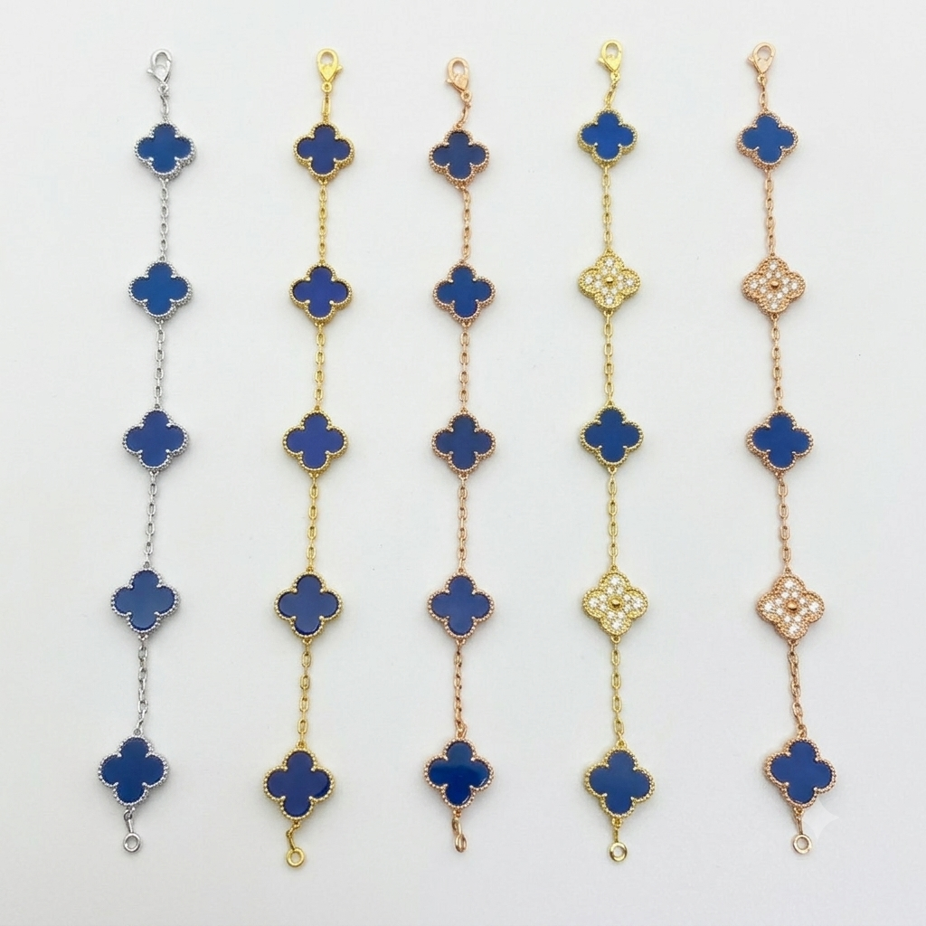 Blue Clover Bracelet