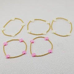 Pastel Faith Beaded Bracelet Stack Set