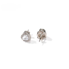 Heart Halo Stud Earrings