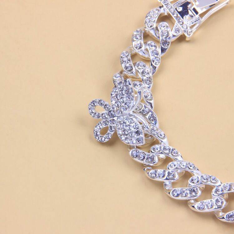 Cuban Link Butterfly Bracelet
