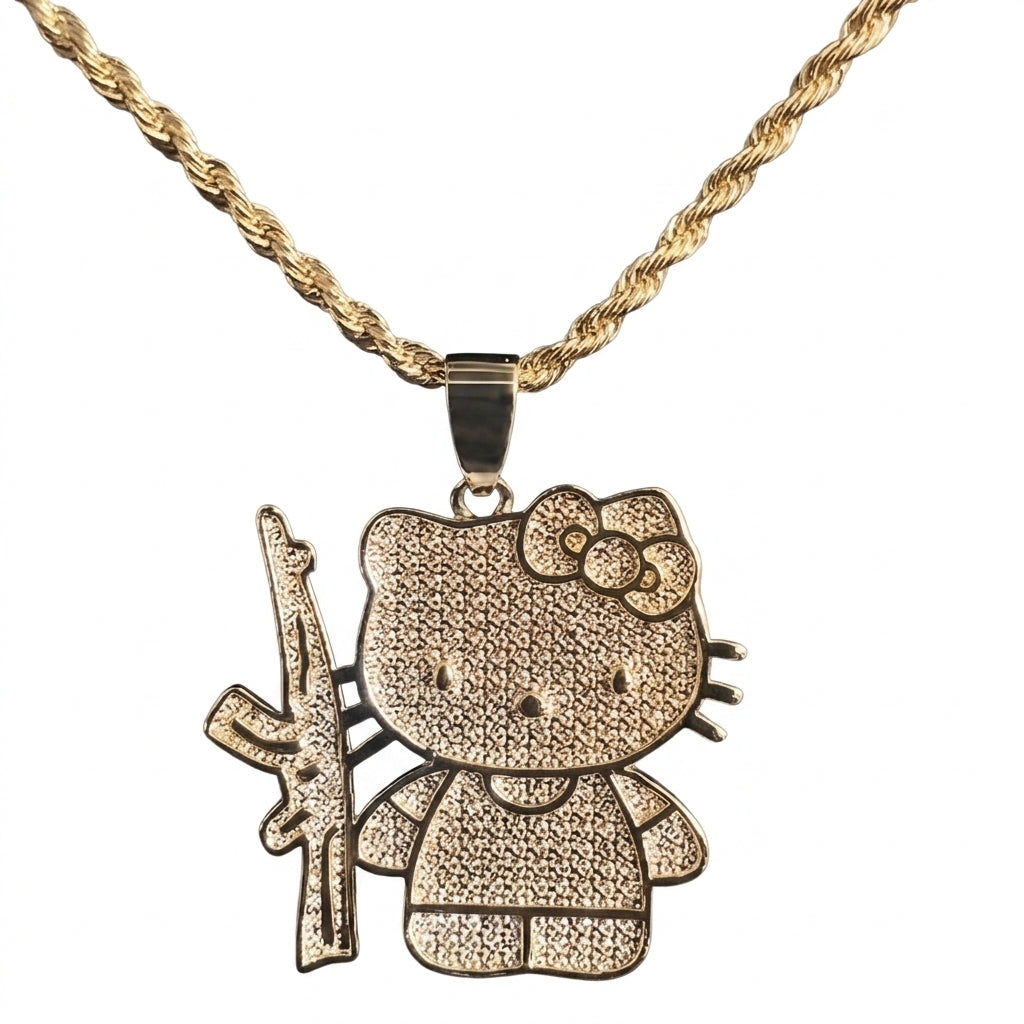 Kitty Pendant Necklace
