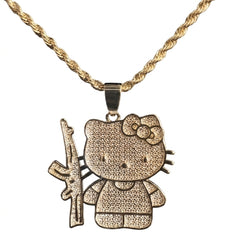 Kitty Pendant Necklace