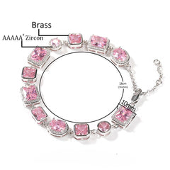Pink Gemstone Bracelet