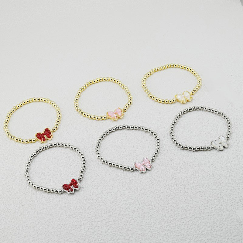 Sweetheart Bow Beaded Ring Collection