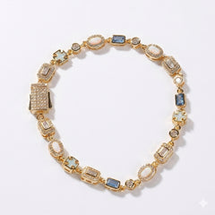 Blue Ice Multi-Stone Bracelet