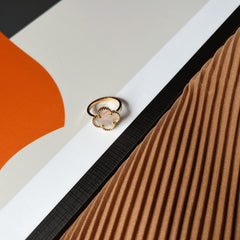Four Leaf Clover Motif Statement Ring