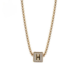 Collier Cube Initial
