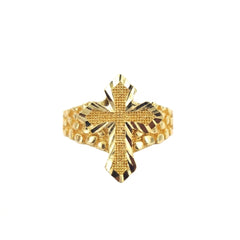 Cross Nugget Ring