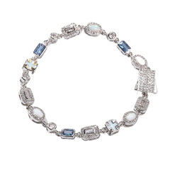 Blue Ice Multi-Stone Bracelet