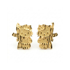 Gun Kitty Stud Earrings