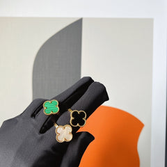 White Clover Motif Statement Ring