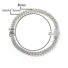 6mm/0.2in Thin Cuban Bracelet