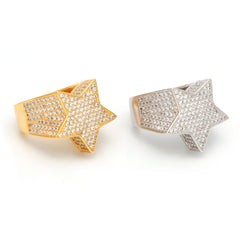 Iced Out Star Ring
