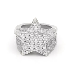 Iced Out Star Ring