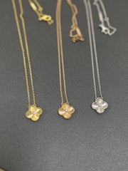 CZ Clover Pendant Necklace