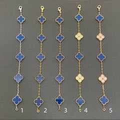 Blue Clover Bracelet