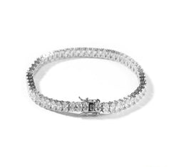 Bracelet tennis scintillant taille ovale
