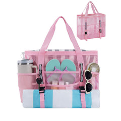 Large Mesh Beach Tote & Utility Bag