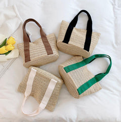 Personalized Straw Tote Bag