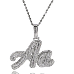 1-6 Letters Iced Out Custom Necklace